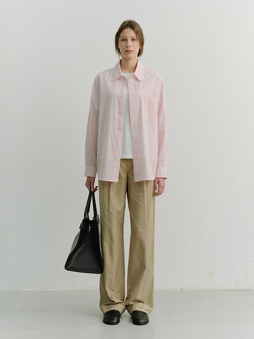 Dunst Pleated Chino Slacks Classic Beige