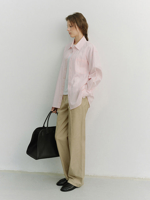 Dunst Pleated Chino Slacks Classic Beige