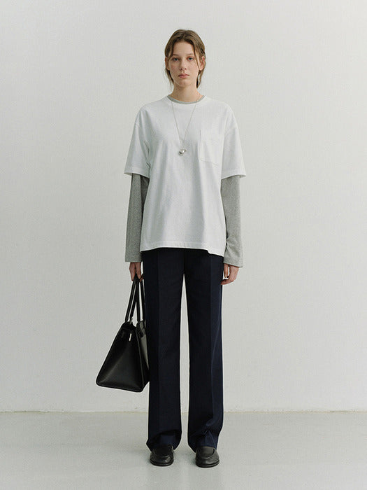 Dunst Straight Slacks Navy