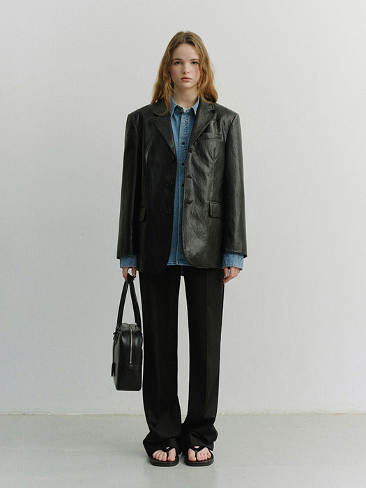 [dunst] STRAIGHT SLACKS BLACK_UDPA6A202BK