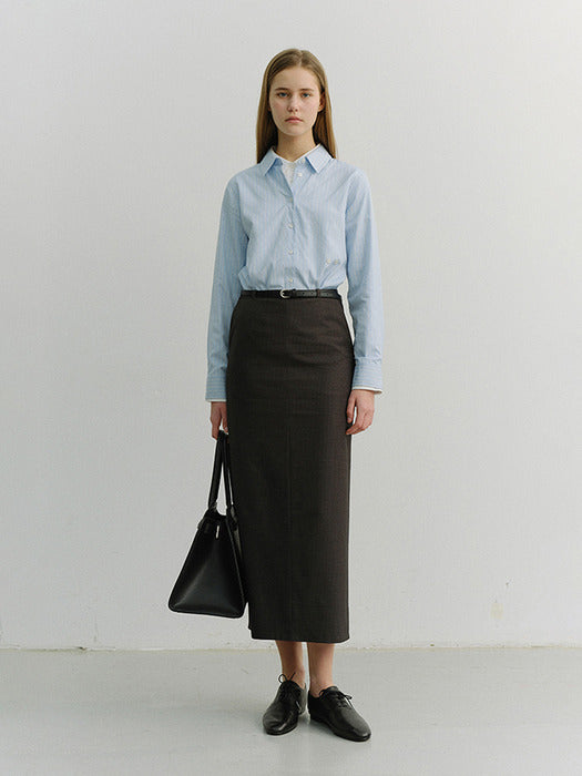 Dunst 2-Way Essential Striped Shirt Soft Blue Stripe