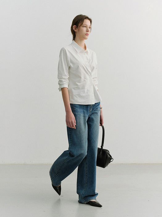[dunst] 2-WAY ESSENTIAL SHIRT WHITE_UDSH6A201WT