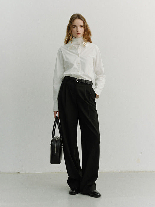 [dunst] 2-WAY ESSENTIAL SHIRT WHITE_UDSH6A201WT