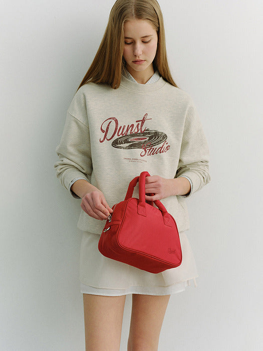 Dunst Unisex Vinyl Sweatshirt Oatmeal Melange