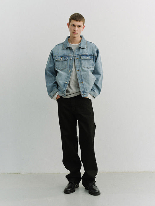 Dunst Unisex Denim Trucker Jacket Light Blue