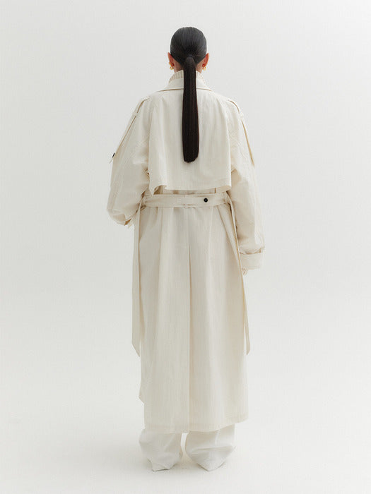 Eenk Relax Trench Coat - Ivory