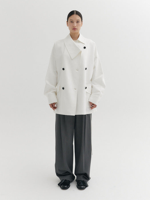 Eenk Unbalanced Collar Jumper - Ivory