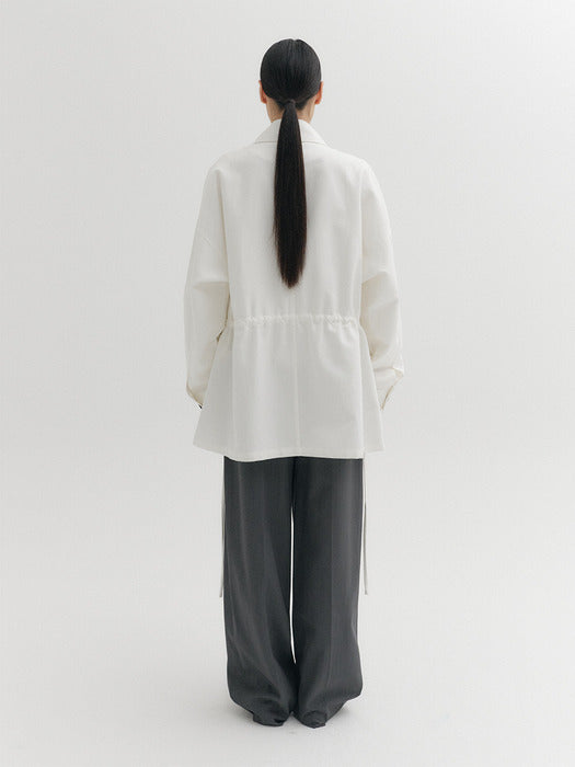 Eenk Unbalanced Collar Jumper - Ivory