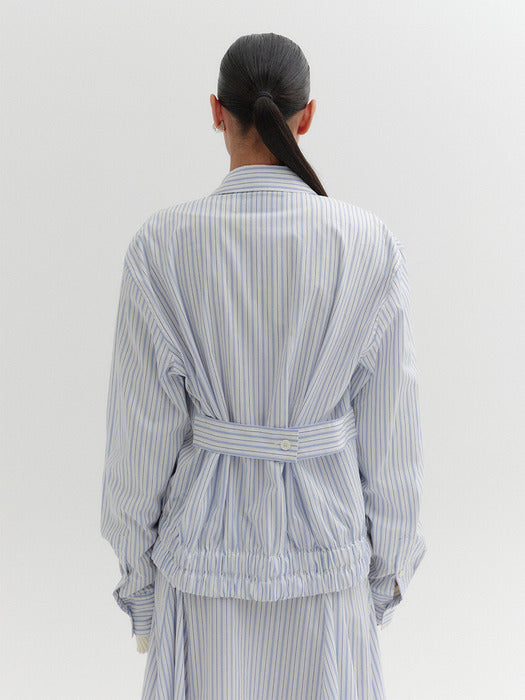 Eenk Two Pocket Bomber Jacket - Sky Blue