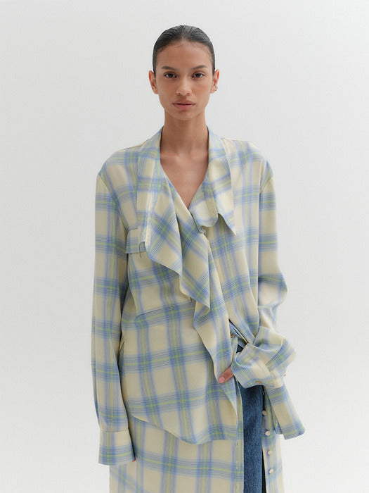 Eenk Drape Front Shirt - Multi