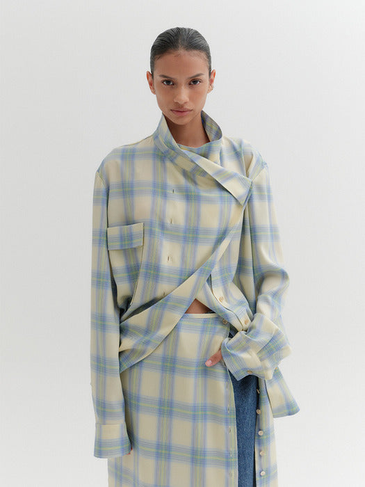 Eenk Drape Front Shirt - Multi