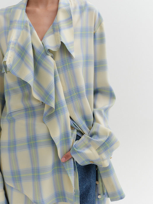 Eenk Drape Front Shirt - Multi