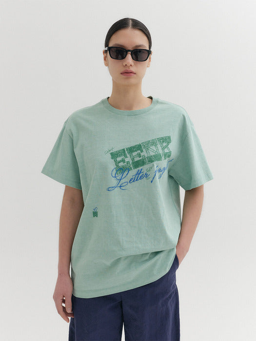 Eenk Ink Logo Short Sleeve T-shirt - Green