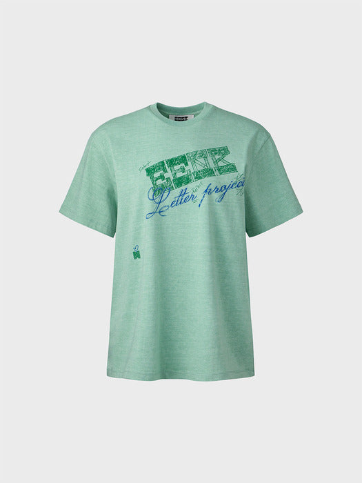 Eenk Ink Logo Short Sleeve T-shirt - Green