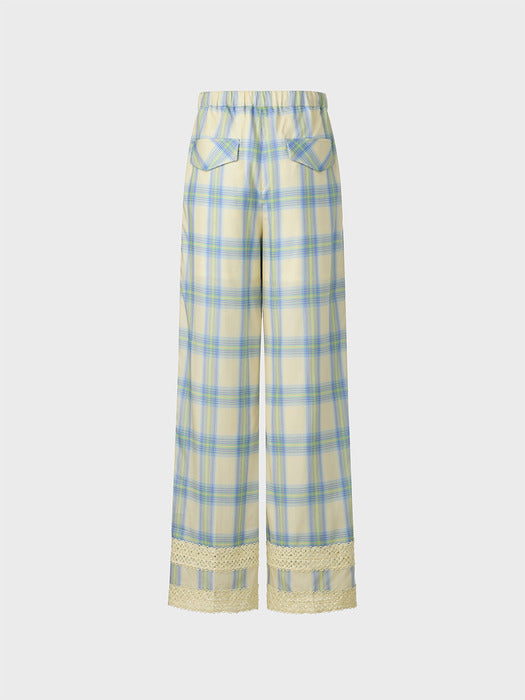 Eenk Lace Trim Pants - Multi