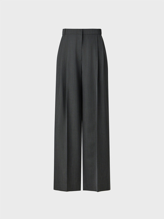 Eenk Two-tuck Pants - Gray