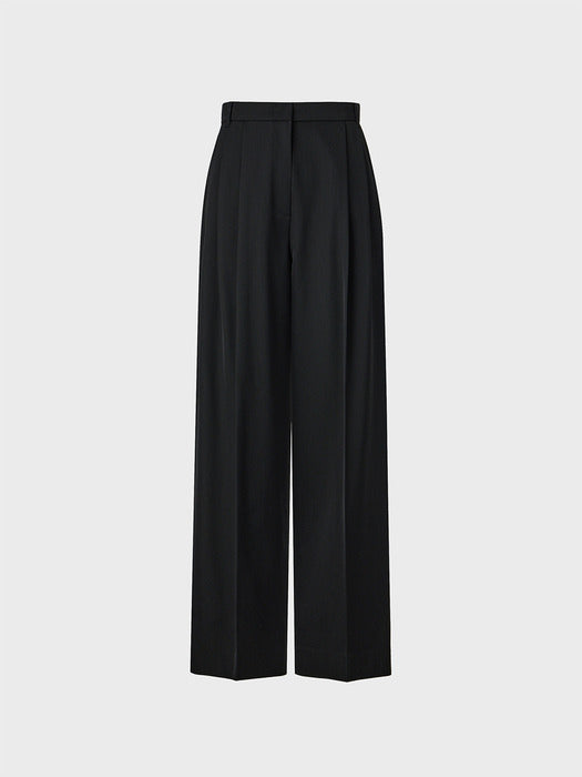 Eenk Two-Pleat Pants - Black