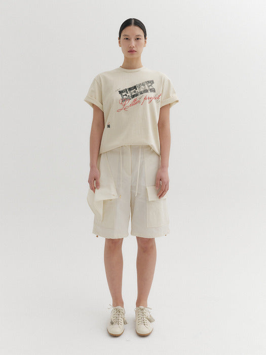 Eenk Layered Shorts - Ivory