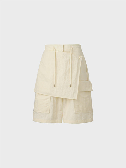 Eenk Layered Shorts - Ivory