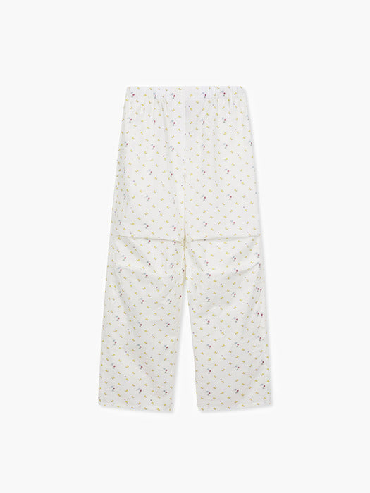 Margesherwood Woodstock Roll-UP Cotton Pants ivory
