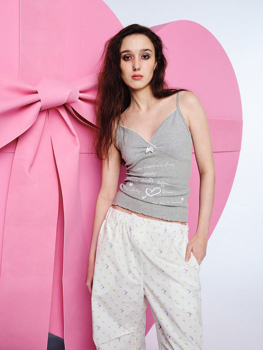 Margesherwood Triangle Camisole T-Shirt - melange grey