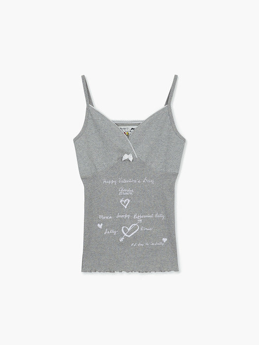 Margesherwood Triangle Camisole T-Shirt - melange grey