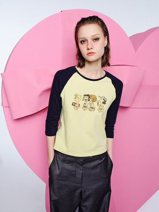 Margesherwood Summer Girls Raglan T-Shirt - yellow