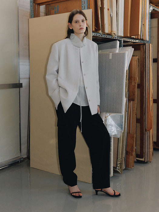 Loeuvre Low-cut Curved Cargo Pants