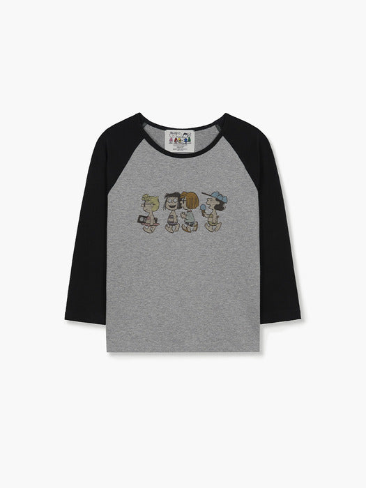 Margesherwood Summer Girls Raglan T-Shirt - melange grey