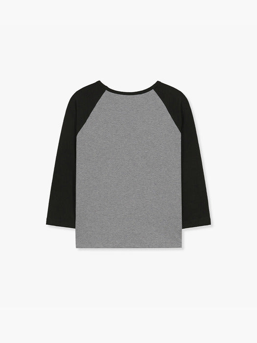 Margesherwood Summer Girls Raglan T-Shirt - melange grey