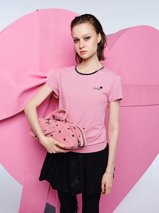 Margesherwood Sally Dot T-Shirt pink