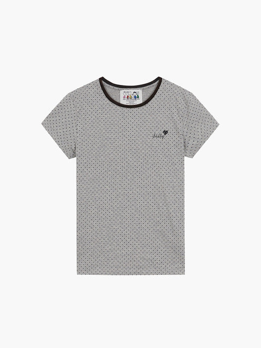Margesherwood Sally Dot T-Shirt melange grey