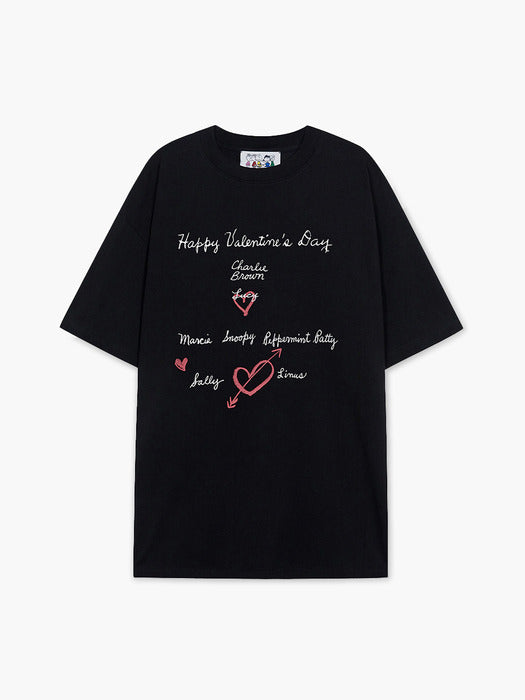 [MARGESHERWOOD] HAPPY VALENTINES DAY T-SHIRT_black