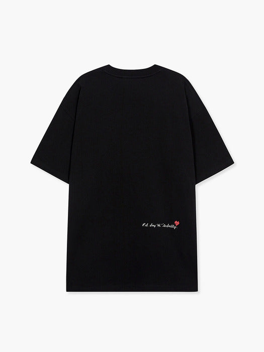 Margesherwood Happy Valentines Day T-Shirt black