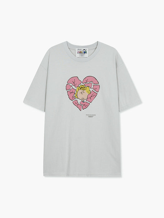 Margesherwood Broken Heart T-Shirt - light grey