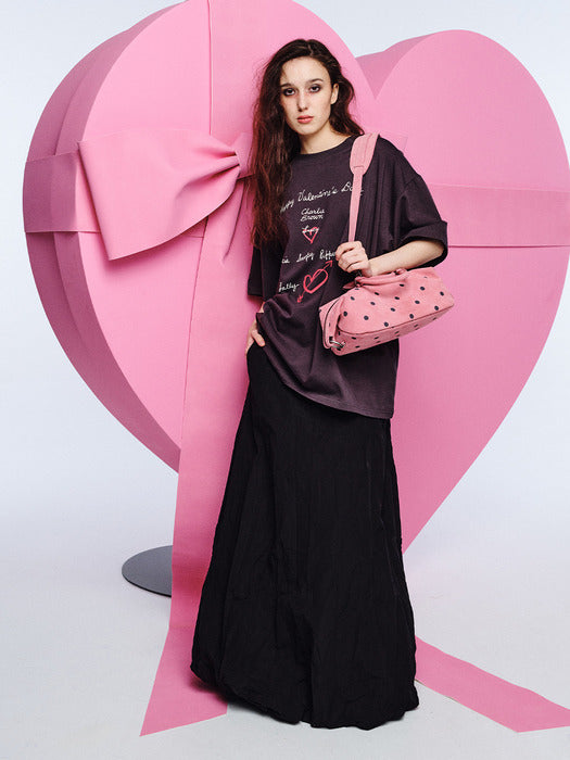 [MARGESHERWOOD] BALLOON LONG SKIRT_black