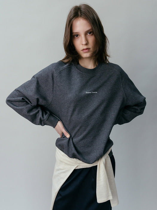 [loeuvre] Basic Lettering Sweatshirt SW6SE642_2color