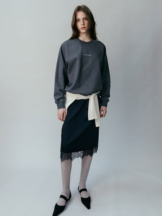 Loeuvre Basic Lettering Sweatshirt