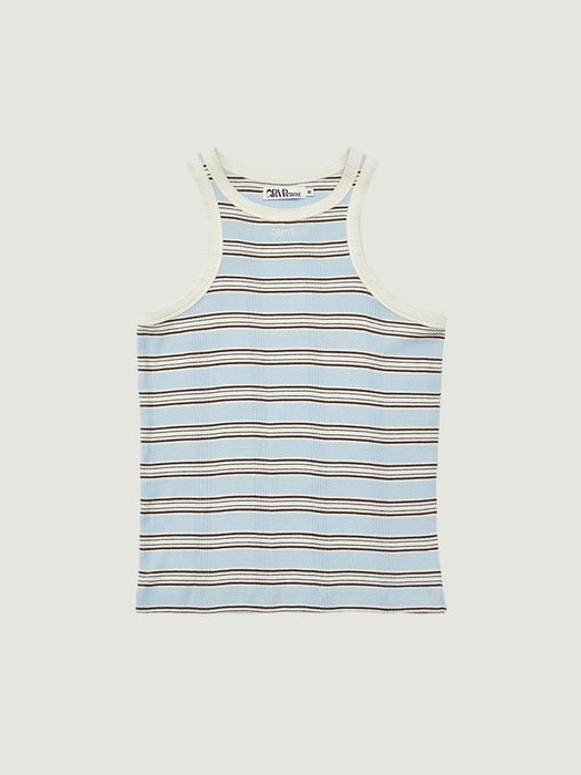 Grove 26Ps Nancy Stripe Sleeveless (Light Blue)