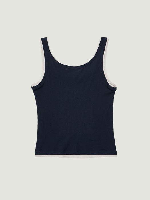 [grove] 26Ps Meli Sleeveless (Navy)