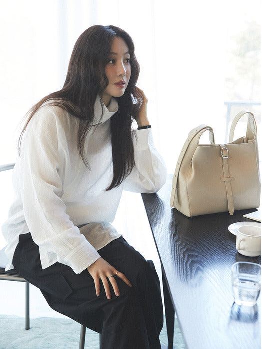 [loeuvre] Asymmetric Placket Shirt SW6SB631_2color
