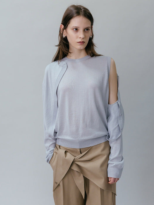 Loeuvre Layered Cardigan Pullover