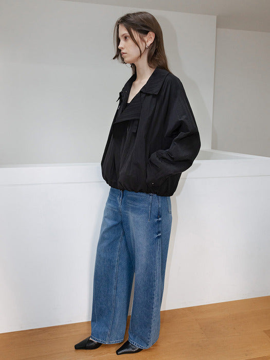 Loeuvre Drapery Zip-up Jumper