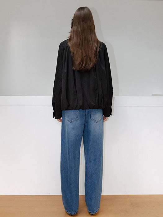 Loeuvre Drapery Zip-up Jumper