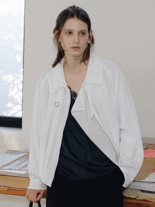 Loeuvre Drapery Zip-up Jumper