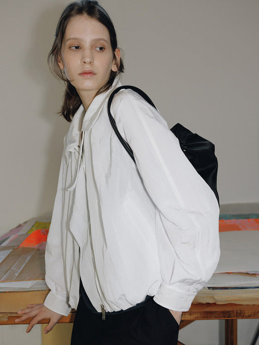 Loeuvre Drapery Zip-up Jumper