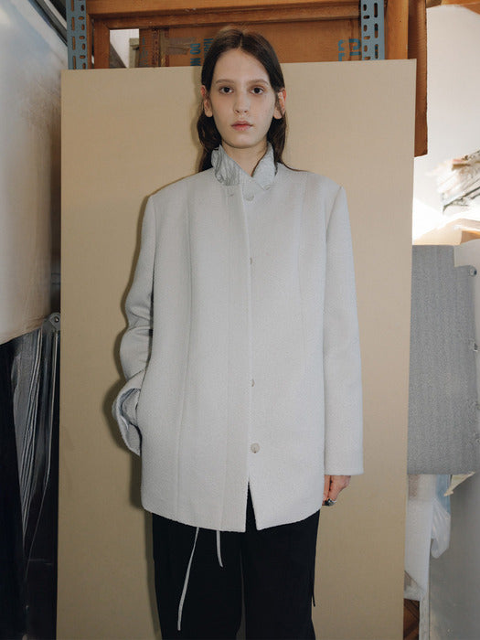 Loeuvre Minimal Boucle Texture Jacket