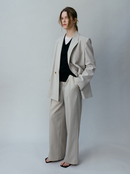 loeuvre Oversized Double-Breasted Tailored Jacket in assorted colors, available at ETA Seoul.