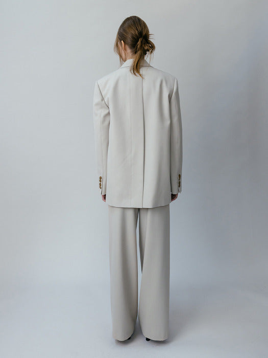 loeuvre Oversized Double-Breasted Tailored Jacket in assorted colors, available at ETA Seoul.