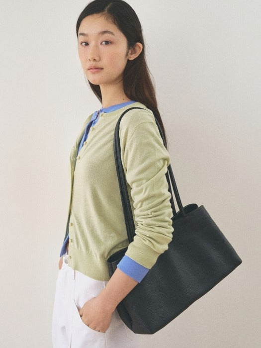 Mango Maniplease Flat Square Bag Black